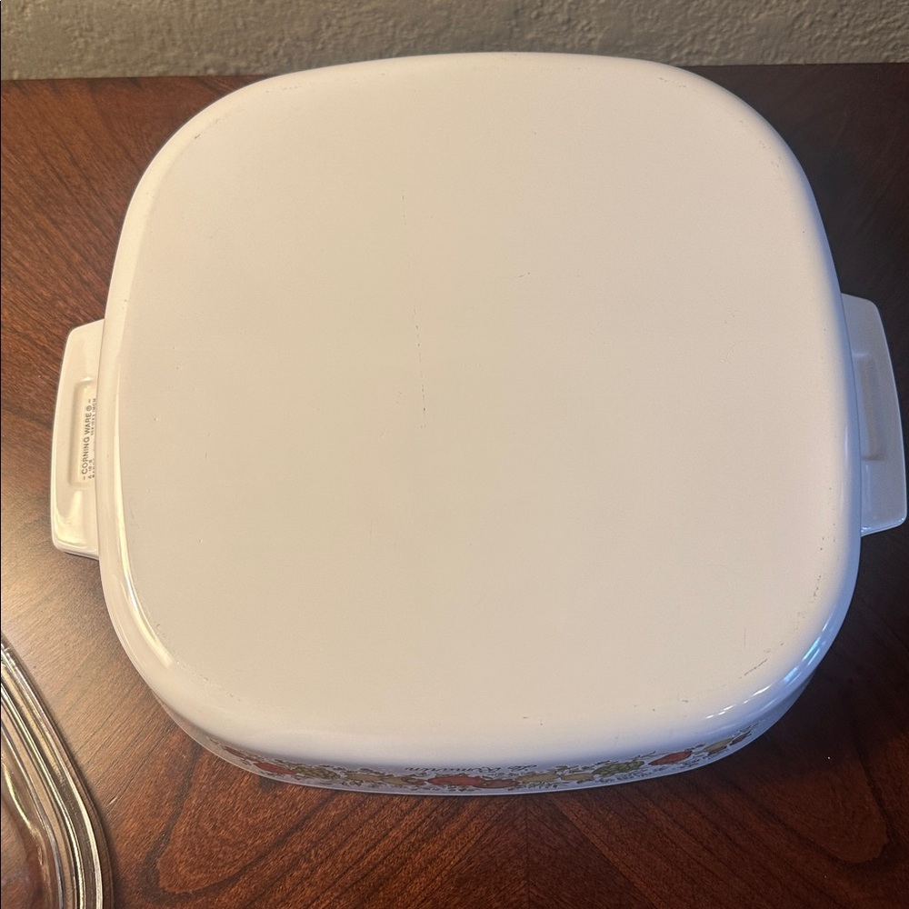 Beautiful Corningware Le Romarin Baking Dish with Glass Lid 10x10x2 - Picture 6 of 8